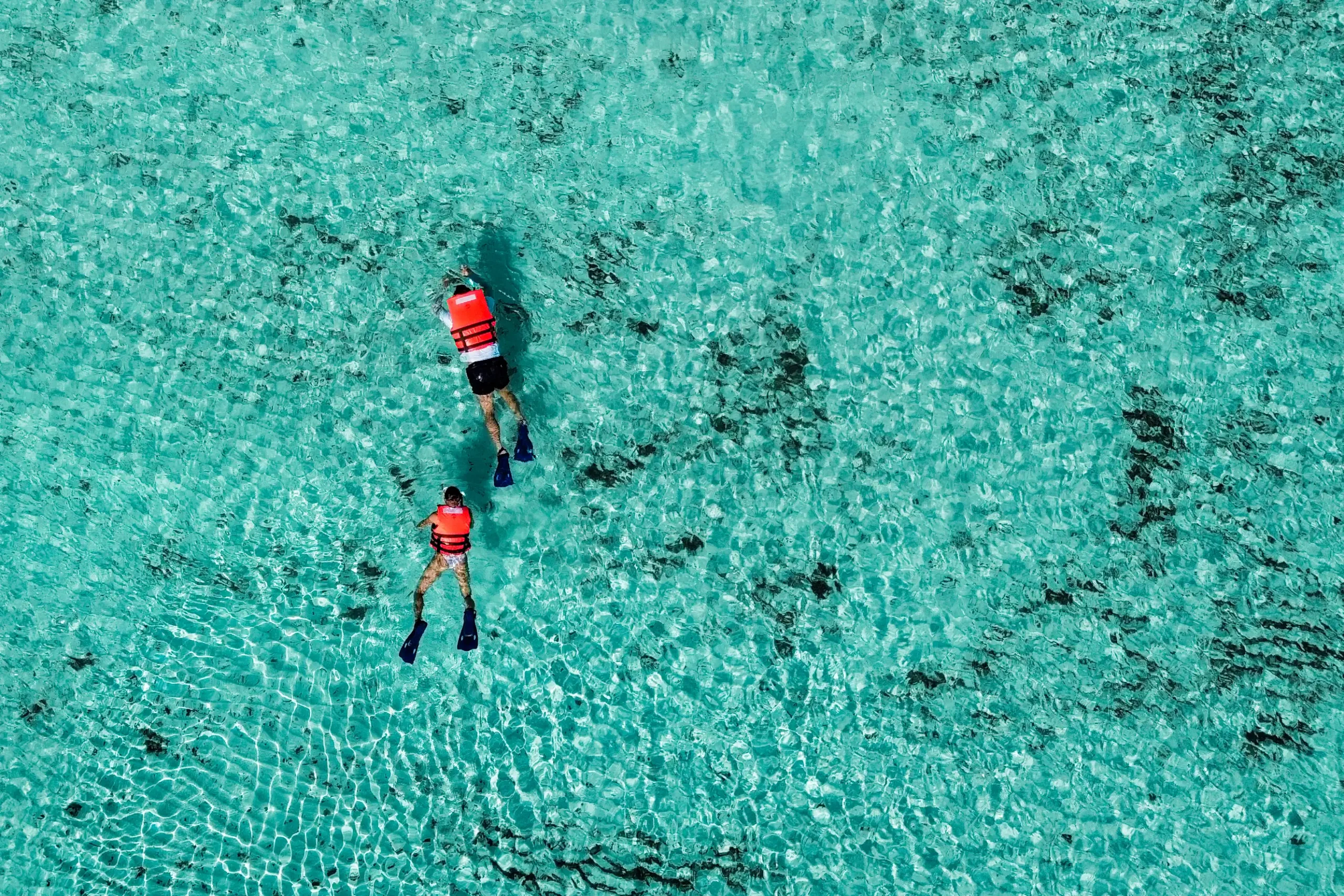 Water activities included in KUZÁ VIP Pass: kayak, paddleboard, snorkeling